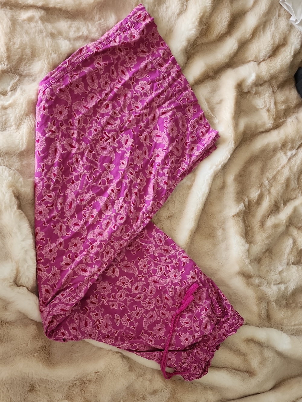 Knox Rose Fuchsia Boho Wide Leg Pants